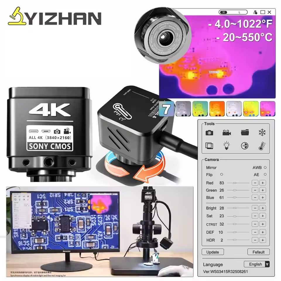 Electronics Repair In Usa - Câmera de Microscópio Térmico YIZHAN 256*192