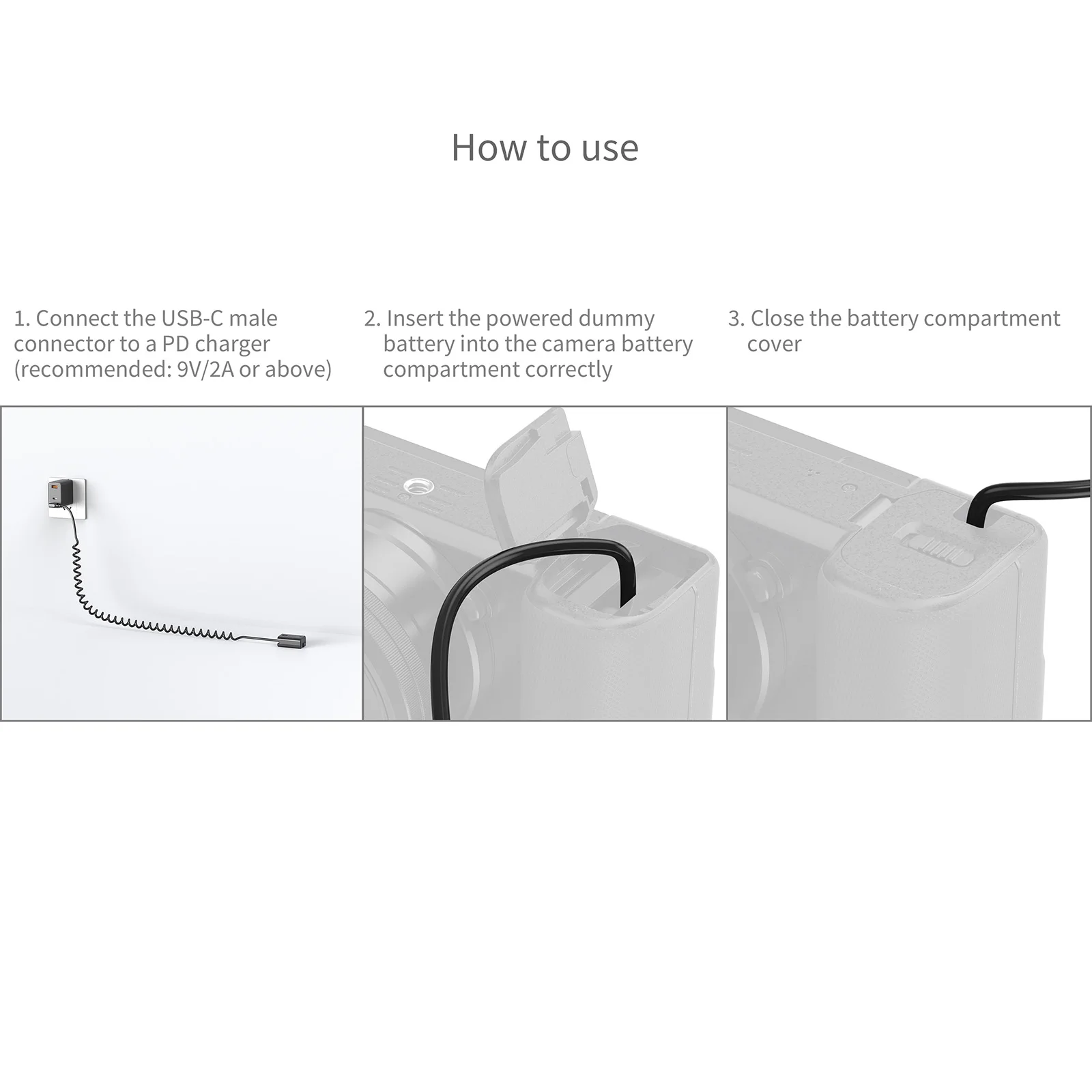 Cabo de bateria simulada USB-C - Sony Camera Zv-E10 avaliação e preço